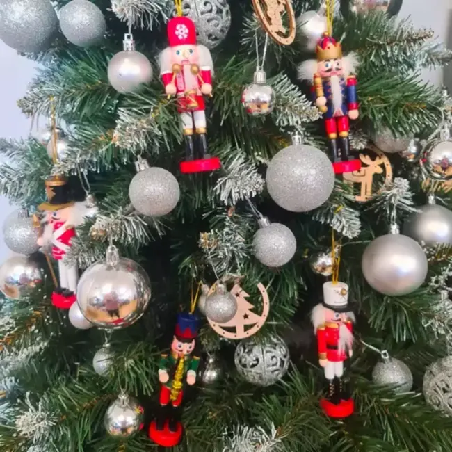 Ruhhy Notenkraker Set van 5 - Multikleurige Kerstdecoratie