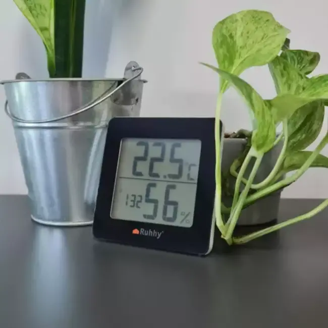 Ruhhy 5-in-1 Weerstation 19161 - LCD Display - Temperatuur/Hygrometer - Perfect voor Thuis en Reizen