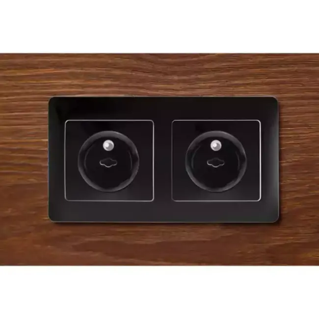 Ruhhy Stopcontactbeveiliging - 15 Stuks - Zwart - Kindveilig en Eenvoudig te Installeren