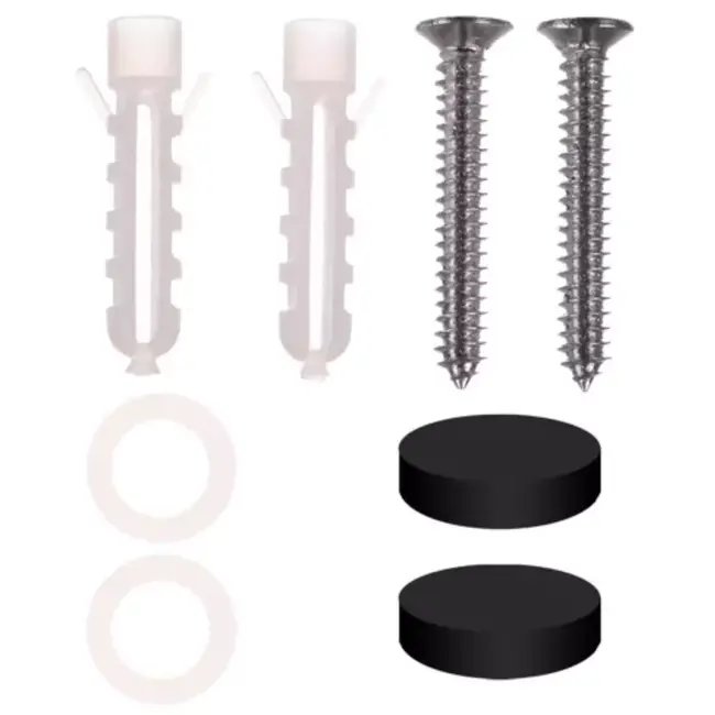 Ruhhy Universele Zwarte Wandplank - 50 cm - Roestvrij & Stevig