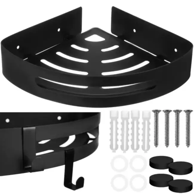 Ruhhy Hoek Doucherek - 20 x 29 x 4,5 cm - Elegant & Ruimtebesparend