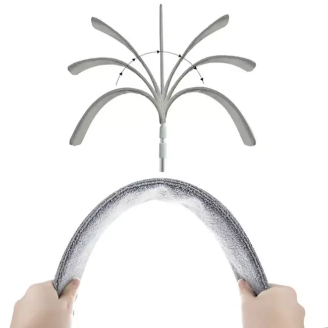 Ruhhy Telescopische Stofborstel - 84 cm t/m 250 cm - Bereik Elke Hoek Zonder Ladder