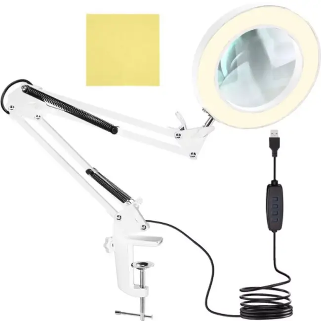 Izoxis Vergrootglaslamp - 65 x 15 x 10 cm - Optimaliseer Je Werkruimte met Precieze Verlichting