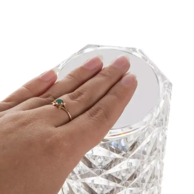 Izoxis Kristallen Lamp met Rozenprojector - Magisch Licht voor Elk Interieur