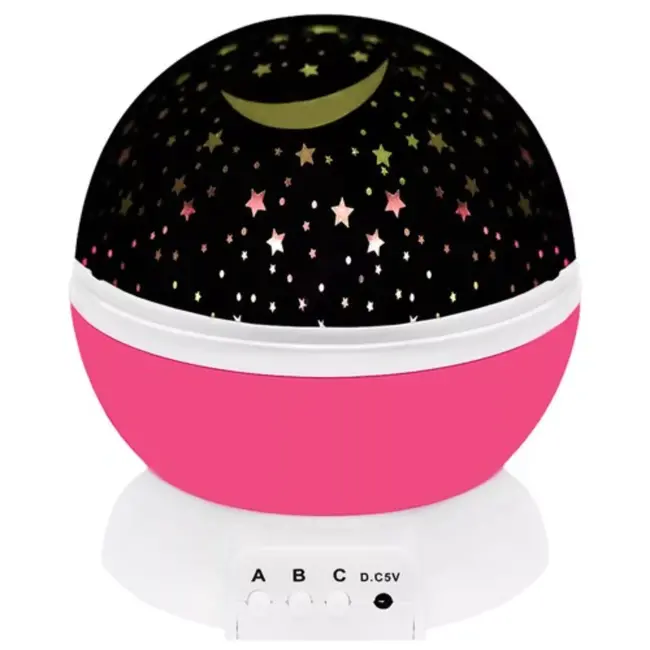 Izoxis Roze Lamp met Projector - Creëer een Betoverende Slaapkamer