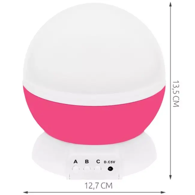 Izoxis Roze Lamp met Projector - Creëer een Betoverende Slaapkamer