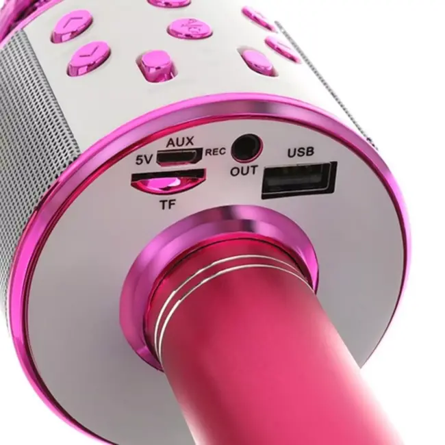Izoxis Roze Karaoke Microfoon - Draadloze Zangpret voor Iedereen