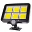 Izoxis Solar wandlamp - 120 LED COB - 36 W - met Bewegingssensor voor Buiten