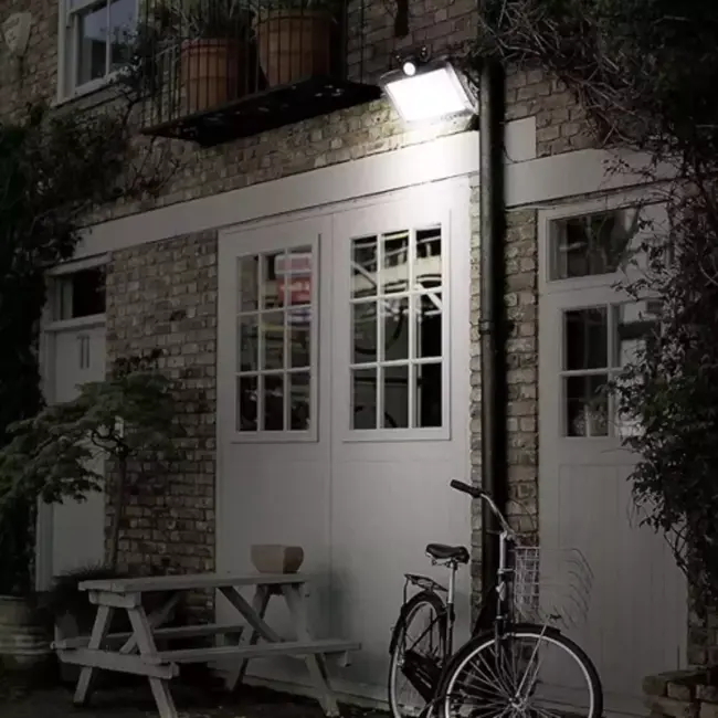 Izoxis Solar wandlamp - 120 LED COB - 36 W - met Bewegingssensor voor Buiten