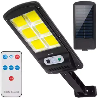 Izoxis Solar Straatlantaarn 120 COB LEDs - Duurzame Buitenverlichting