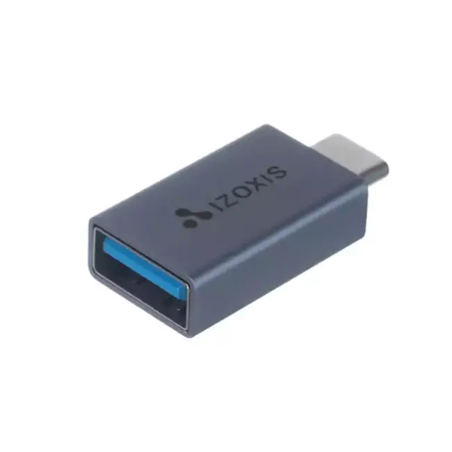 Izoxis OTG Adapter - USB Type-C - Snelle Dataoverdracht en Opladen - Aluminium & Nylon
