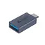 Izoxis OTG Adapter - USB Type-C - Snelle Dataoverdracht en Opladen - Aluminium & Nylon