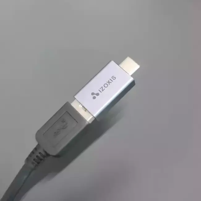 Izoxis OTG Adapter - USB Type-C - Snelle Dataoverdracht en Opladen - Aluminium & Nylon
