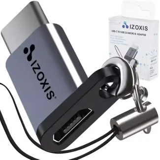 Izoxis USB-C naar Micro USB 2.0 Adapter - Makkelijk en Duurzaam