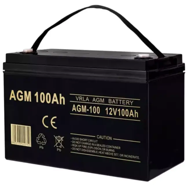 Ruhhy AGM Accu - 12V 100Ah - Onderhoudsvrij - Geschikt voor Zonne-energie en UPS