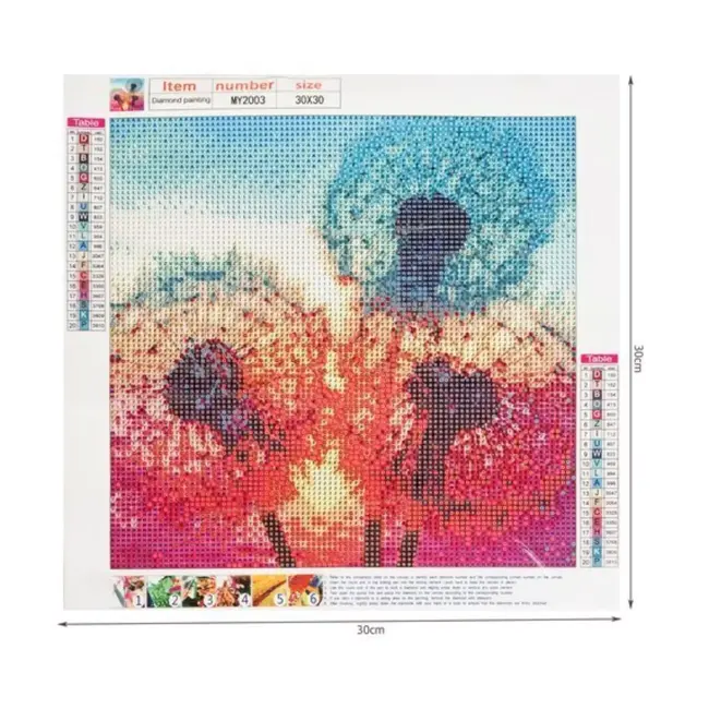 Malatec Diamond Painting Dandelions – Ontspan met Creatieve Natuur