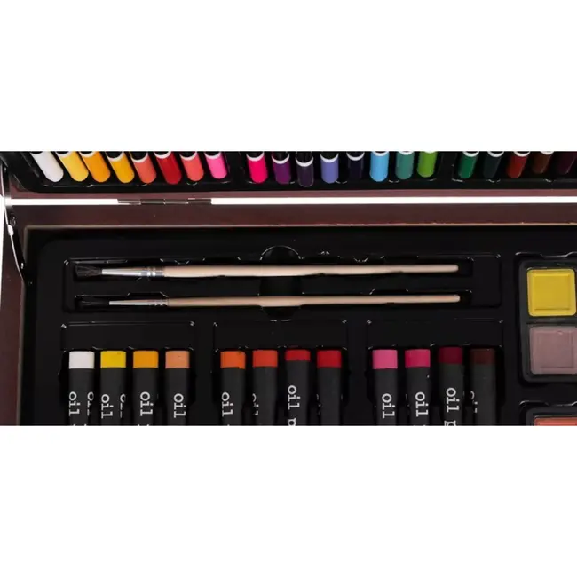 Maaleo Schilderset in Houten Koffer - CompleteTekenset voor Kinderen