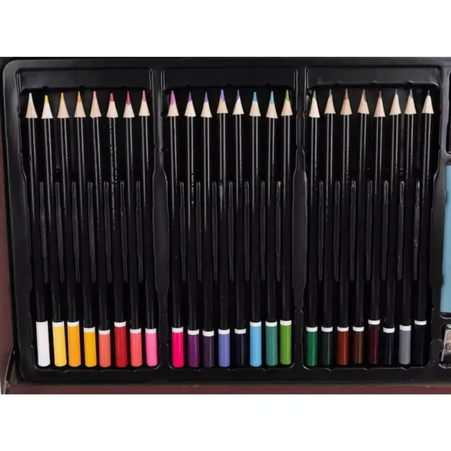 Maaleo Schilderset in Houten Koffer - CompleteTekenset voor Kinderen