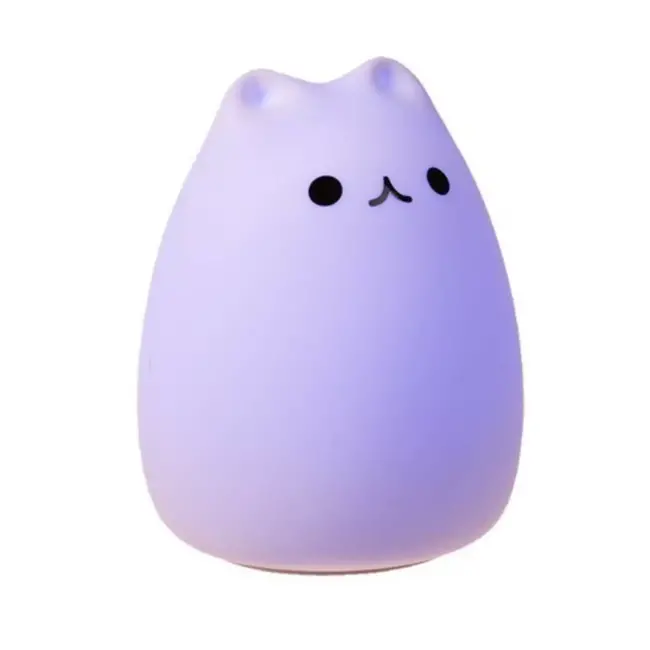 Izoxis LED Nachtlamp Kat - Veilig en Aanpasbaar voor Kinderen