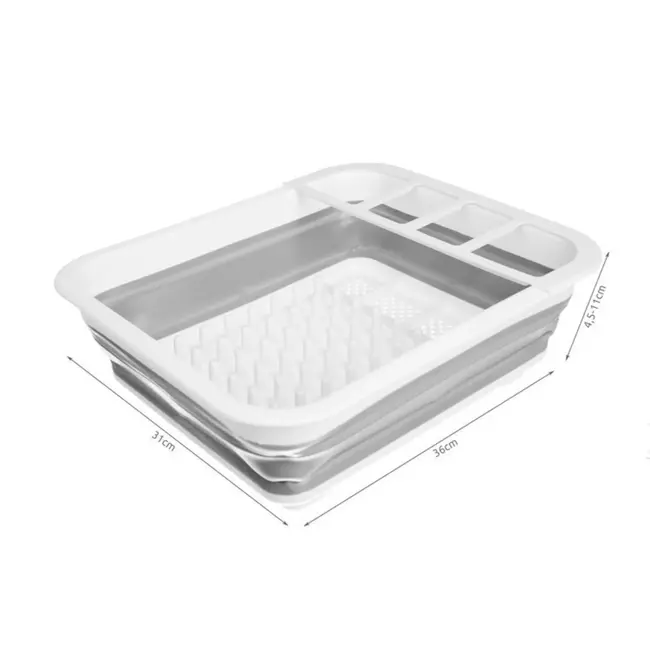 Ruhhy Opvouwbare Siliconen Afdruiprek - Perfect voor Compacte Keukens