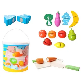 Kruzzel Houten Snijset: Spelenderwijs Leren met Groenten en Fruit