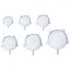Ruhhy Siliconen deksels - Flexibel - Geurloos - set van 6 stuks