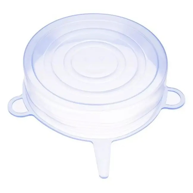 Ruhhy Siliconen deksels - Flexibel - Geurloos - set van 6 stuks