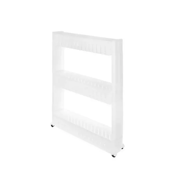 Ruhhy Mobiele Keukenplank op Wielen - Kunststof - Wit