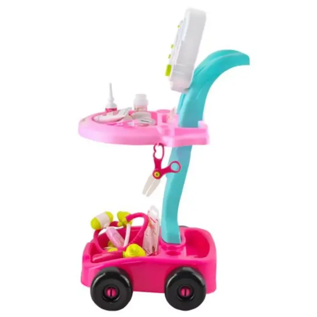 Kruzzel Set van een Kleine Dokter - Roze Karretje: Leuk en Educatief