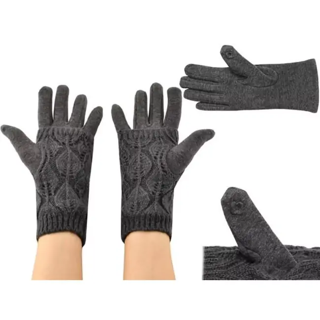 Trizand Touchscreen Handschoenen - Grijs: Stijlvol en Functioneel