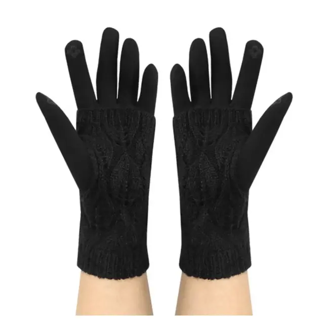Trizand Touchscreen Handschoenen - Zwart: Stijlvolle Warmte