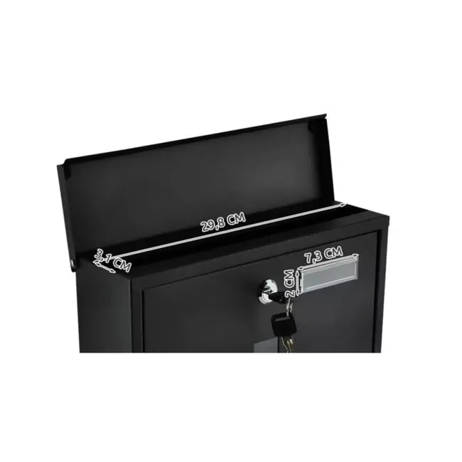 Malatec Zwarte Brievenbus - Veilig & Stijlvol Voor Elk Huis