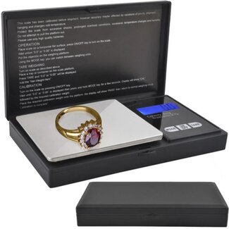 Ruhhy Precisie Zakweegschaal 500 x 0,1 g - Compact en Draagbaar