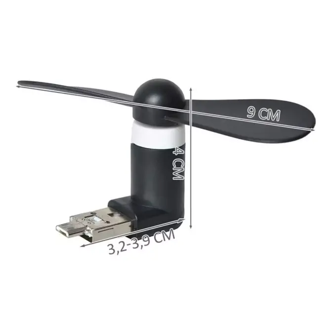 Ruhhy Micro USB Ventilator - Compact en Krachtig