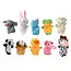 Kruzzel Dieren Vingerpoppenset - 10 Stuks voor Creatief Spel