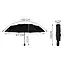 Malatec Opvouwbare paraplu - 110 cm - Zwart