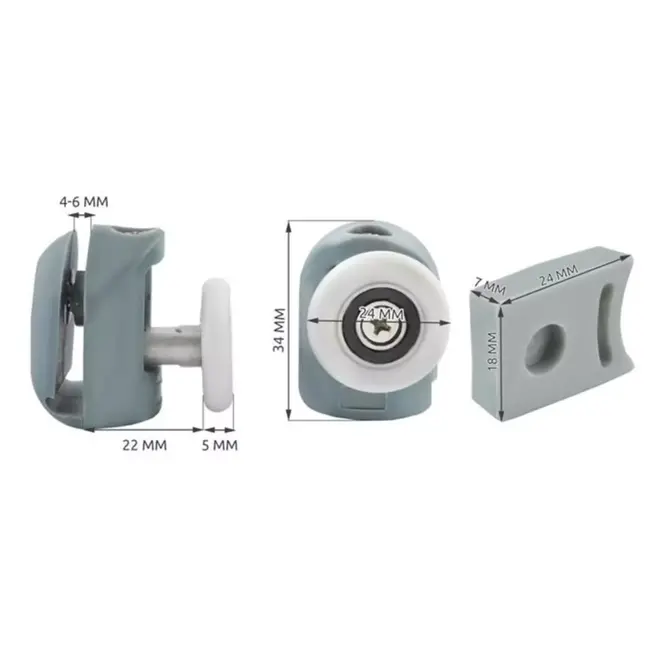 Ruhhy Douche Cabine Rol - Set van 8 Stuks