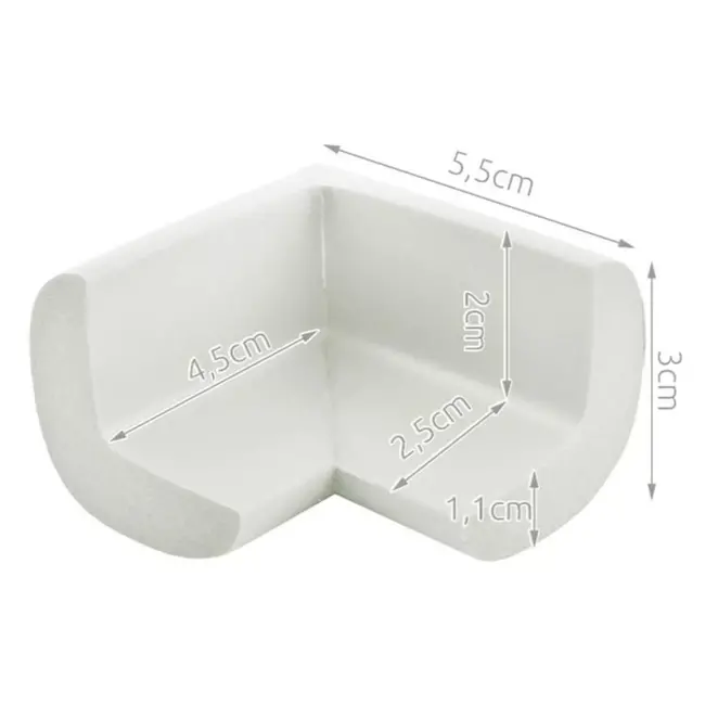 Ruhhy Schuimhoekbeschermers - Bescherming met Comfort - Wit