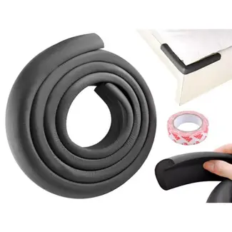 Ruhhy Veiligheidstape voor randen - Flexibel en Zwart, 200 cm