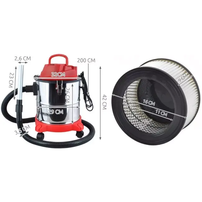 Kaminer Aszuiger 20L - Efficiënt en Krachtig Reinigen
