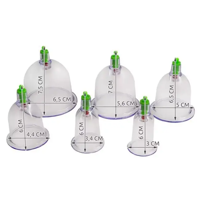 Soulima Chinese vacuüm cupping set - 12 cups - Magnetische uiteinden - Veilig en eenvoudig - Thuis en kliniek