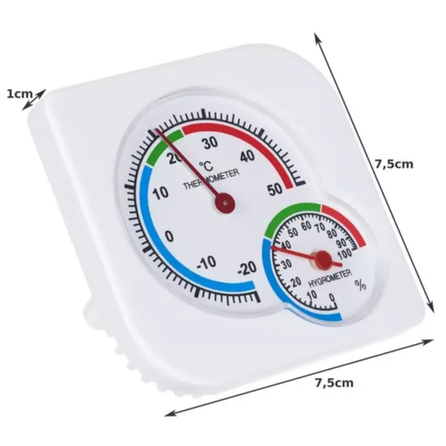 Ruhhy Hygrometer en Thermometer: Nauwkeurige Klimaatmetingen voor Thuis en Tuin