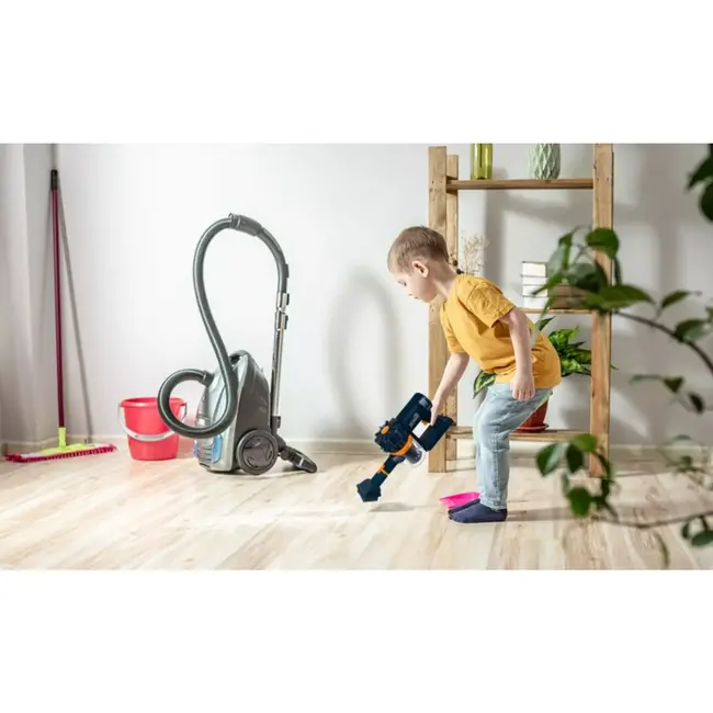 Ruhhy Kinderstofzuiger Verticaal Blauw - Speels en Educatief Schoonmaakspel
