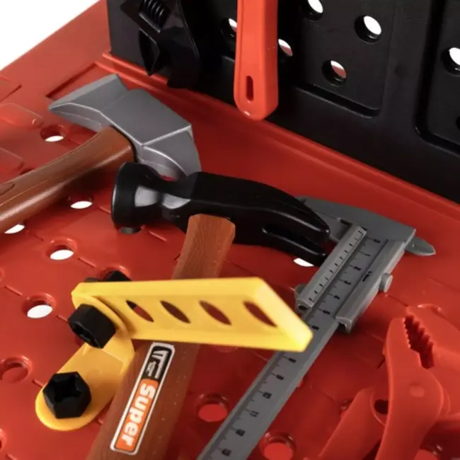 Kruzzel Kinderwerkplaats Set - Leerzaam Klusspeelgoed voor Jonge Kinderen