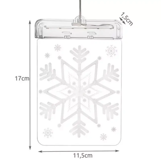 Malatec LED 3D-Snowflake - Unieke Raamdecoratie