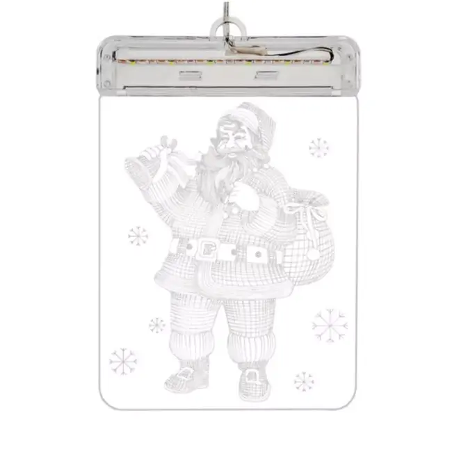 Malatec LED 3D-Santa - Sfeervolle Kerstdecoratie - 17 x 11.5 x 1.5 cm