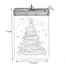 Malatec LED 3D-Kerstboom - Unieke Kerst Raamdecoratie - 17 x 11.5 x 1.5 cm