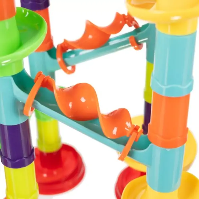Kruzzel 110-delige Kogelbaan Glijbaan Set - Creatief en Educatief Speelgoed
