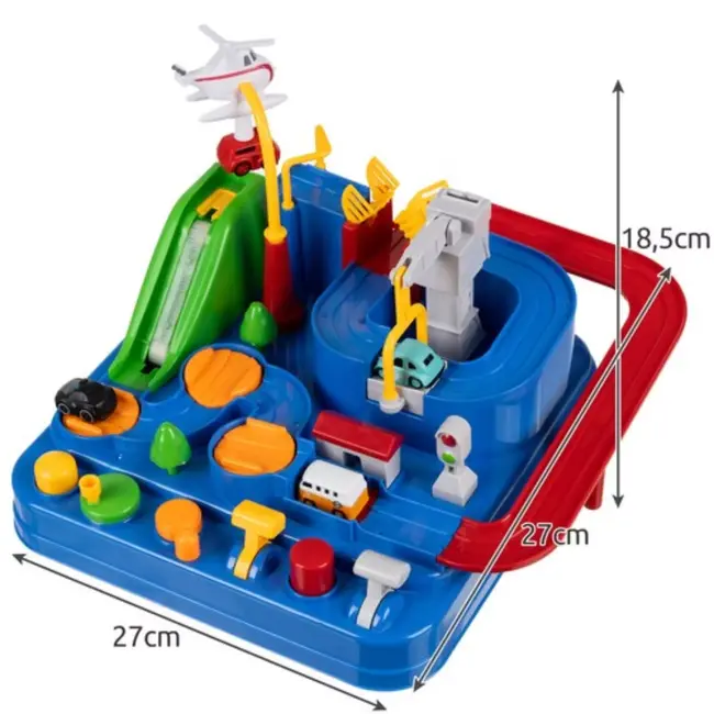 Kruzzel Racebaan Obstakelbaan: Urenlang Speelplezier met Veilige Voertuigen