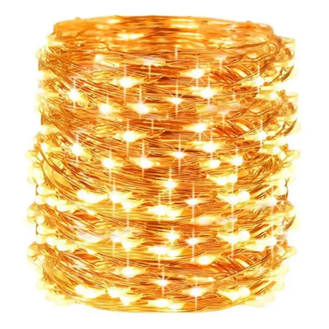 Malatec Kerstverlichting - Kerstboomverlichting - Lichtsnoer - 300 Led Lampjes - USB Aansluiting - Warm Wit